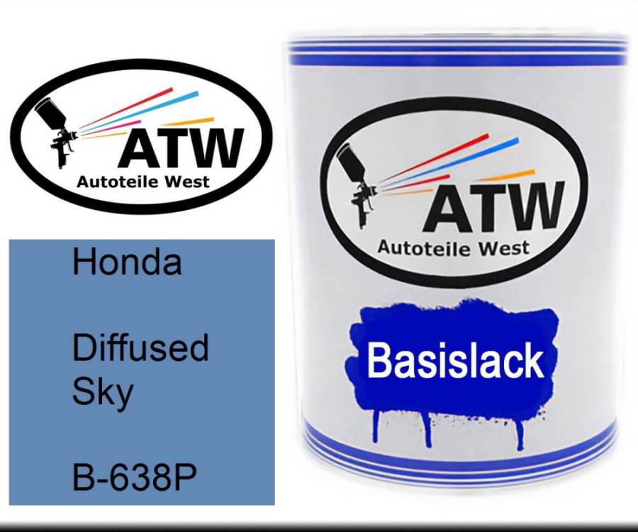 Honda, Diffused Sky, B-638P: 1L Lackdose, von ATW Autoteile West.